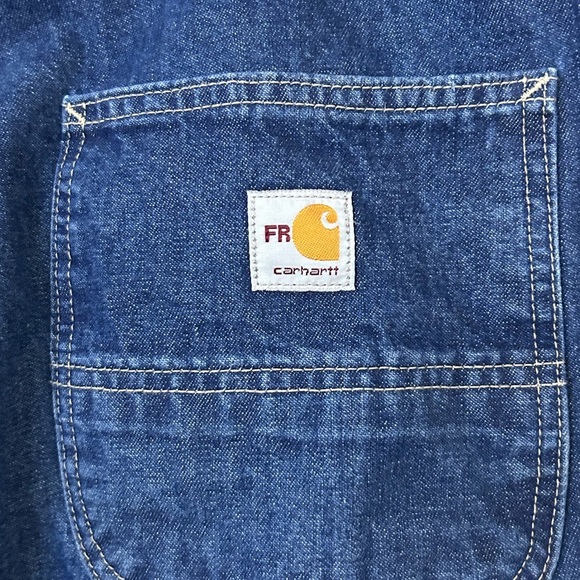 Carhartt Men’s 40x32 (40x29) Loose Fit Flame Resistant Dungaree Jeans - Picture 5 of 12